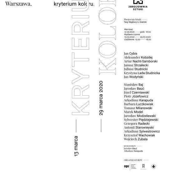 Wystawa  Gdańsk – Warszawa. Wspólne historie – kryterium koloru