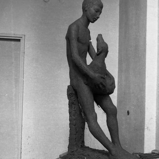 A. Pietrowiec – chłopiec z pieskiem, 1961 [X/126/531]