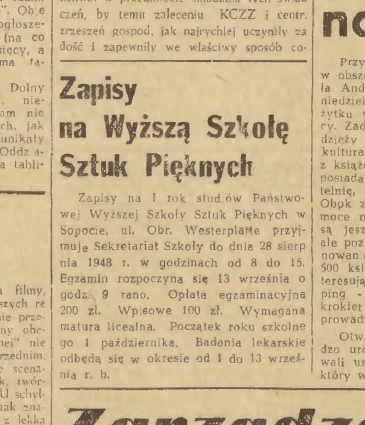 Dziennik Bałtycki 1948, nr 224 z 15 sierpnia, s. 4.