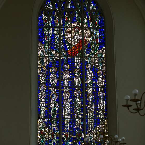Witraż - okno prezbiterium Kościoła św. Józefa; Gdańsk