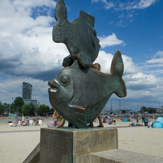 Rzeźba plenerowa tzw. „Rybki”; Gdynia