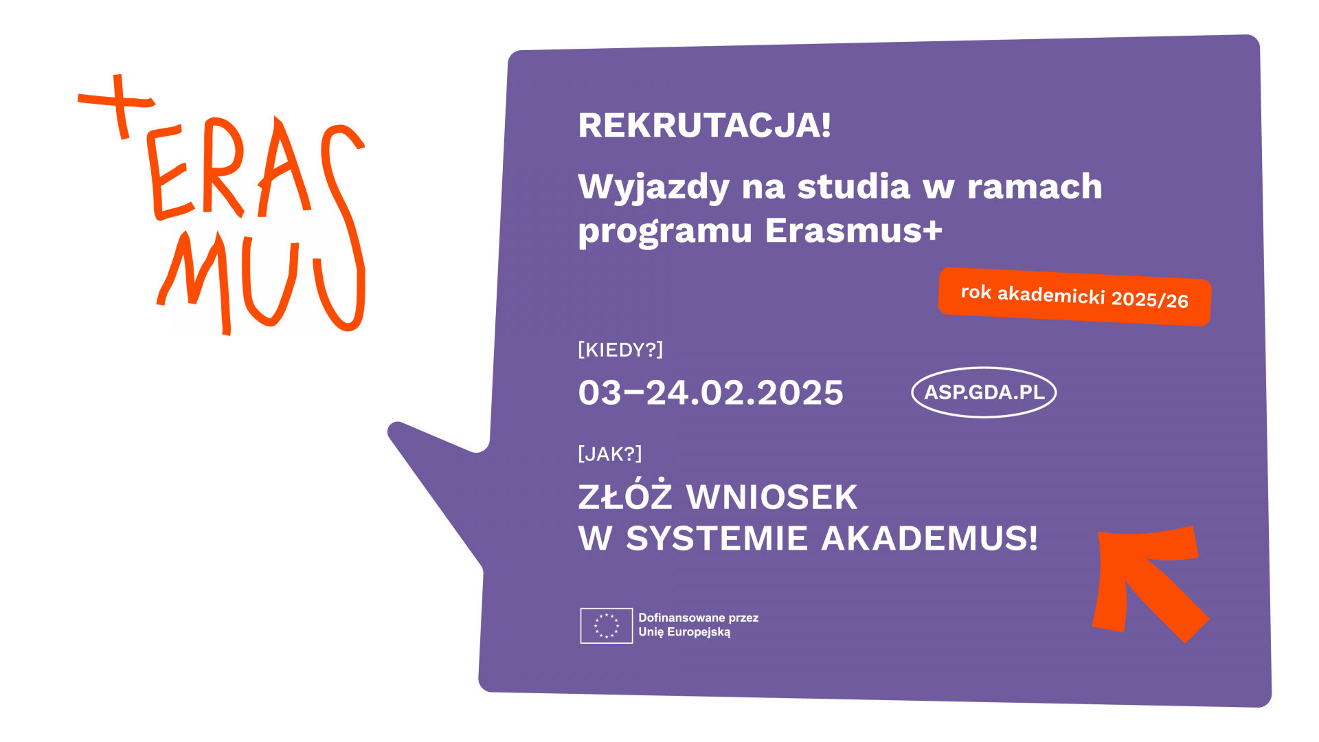 Rekrutacja na wyjazdy na studia w ramach programu Erasmus+ 