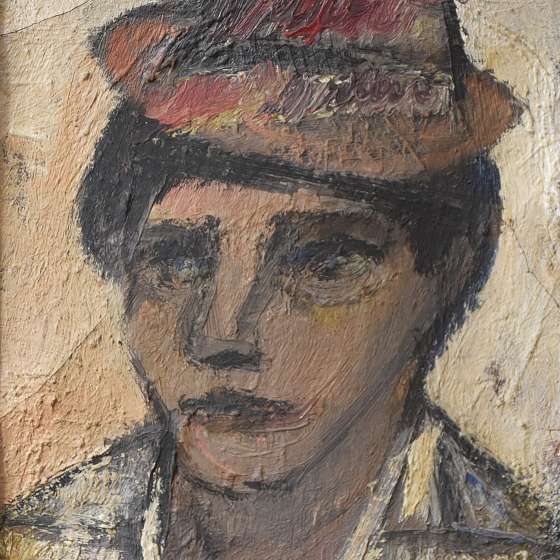 Bohdan Borowski, Pejzaż nadmorski, niedatowany, olej na płótnie, 120x160 cm, własność p. Doroty Borowskiej